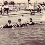 בריכת השחייה החדשה - 1963- אבי, עמוס, יובל